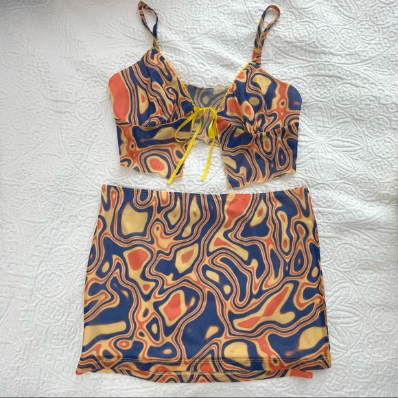 Dresses & Skirts - Matching marble print set